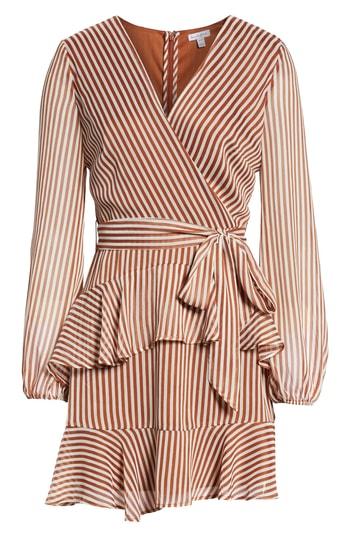 Women's Love, Fire Floral Wrap Style Dress - Red