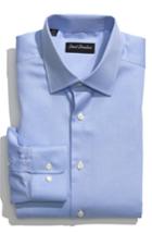 Men's David Donahue Regular Fit Oxford Dress Shirt 32/33 - Blue