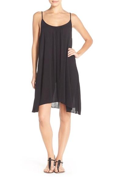 Women's Elan Cover-up Slipdress - Black