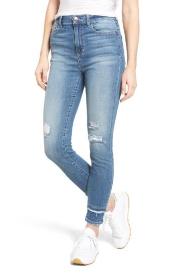 Women's Sp Black Double Hem Skinny Jeans