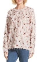 Women's See By Chloe Feather Jacquard Blouse Us / 34 Fr - Brown