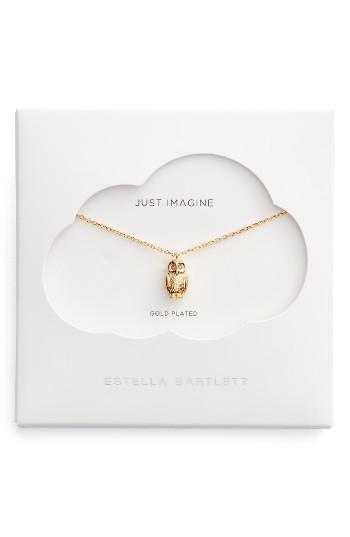 Women's Estella Bartlett Just Imagine Owl Necklace