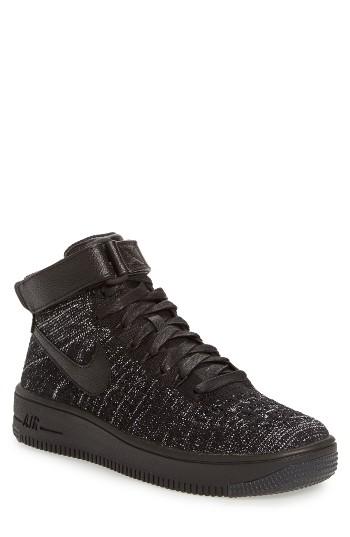 Women's Nike 'air Force 1 Flyknit' Sneaker .5 M - Black