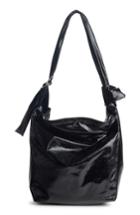 Isabel Marant Eewa Glazed Lambskin Hobo - Black