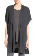 Women's Eileen Fisher Tencel Kimono Cardigan, Size /x-small - Grey