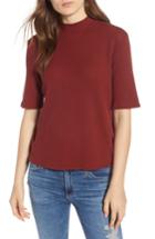 Women's Ag Yoni Thermal Mockneck Tee - Red