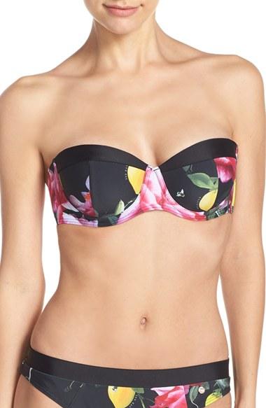 Women's Ted Baker London 'citrus Bloom' Underwire Bikini Top