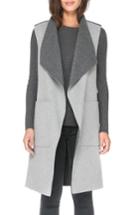 Women's Soia & Kyo Reversible Wool Blend Vest - Grey
