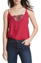 Women's Free People Lace Inset Camisole - Red
