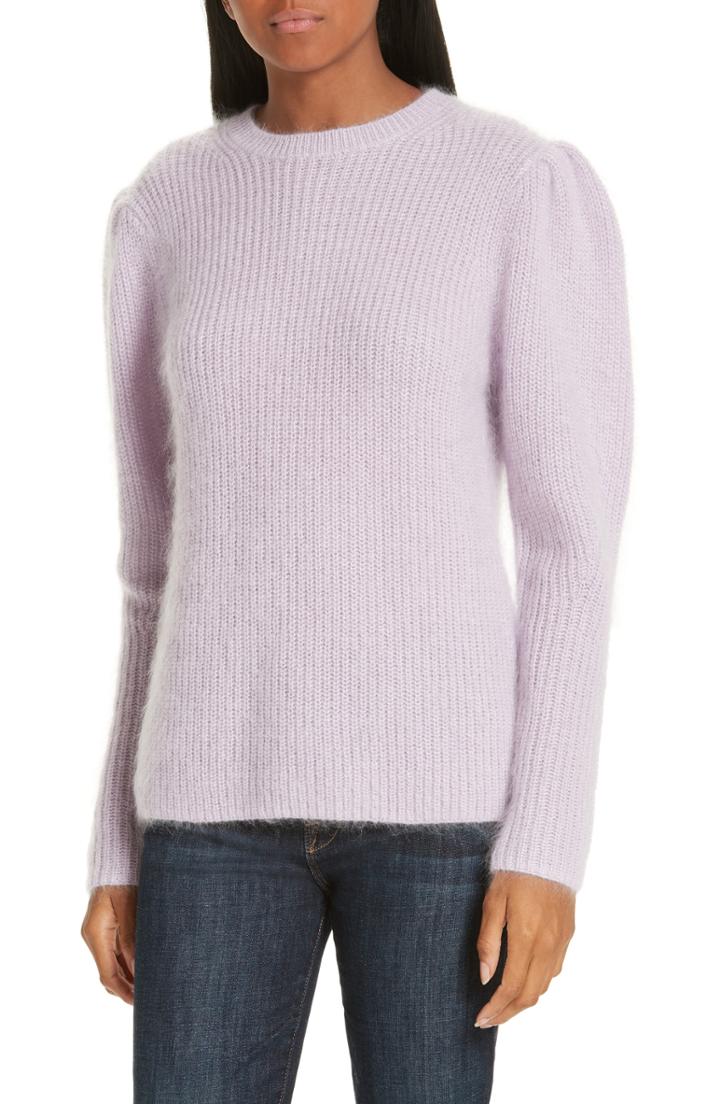 Women's Lewit Mohair Blend Sweater - Purple
