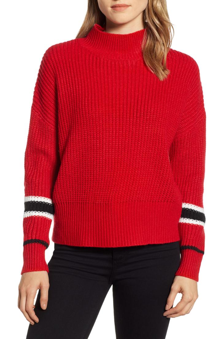 Women's Polo Ralph Lauren Ruffle Detail Pointelle Sweater