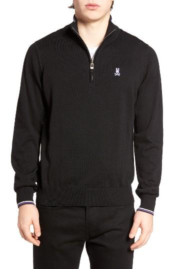 Men's Psycho Bunny Quarter Zip Sweater