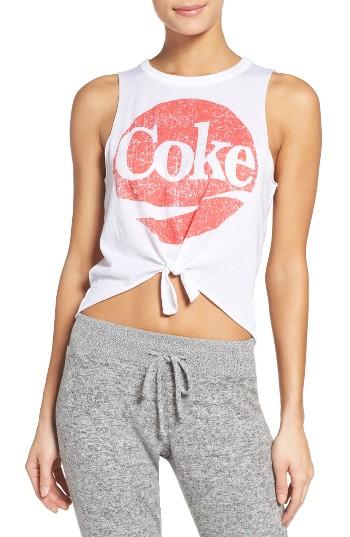 Women's Chaser Coca Cola Graphic Tank - White