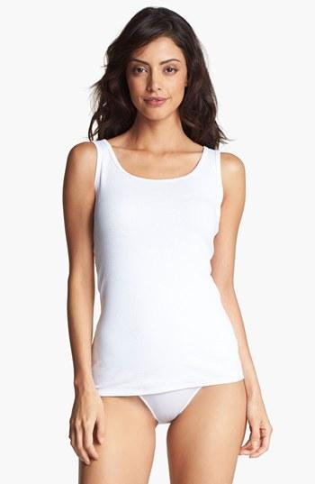 Spanx 'show Topper' Shaping Tank Bodysuit White