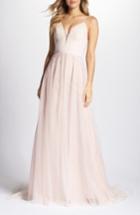 Women's Ti Adora By Allison Webb Plunging A-line Gown
