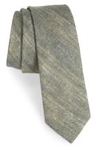 Men's The Tie Bar Freehand Solid Linen Tie, Size - Grey