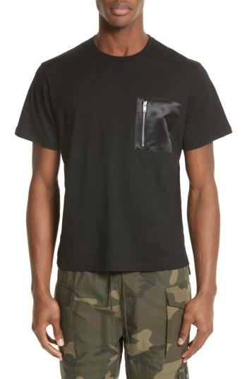 Men's Ovadia & Sons Zip Pocket T-shirt, Size - Black