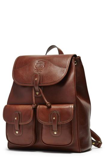 Men's Ghurka 'blazer' Leather Backpack -