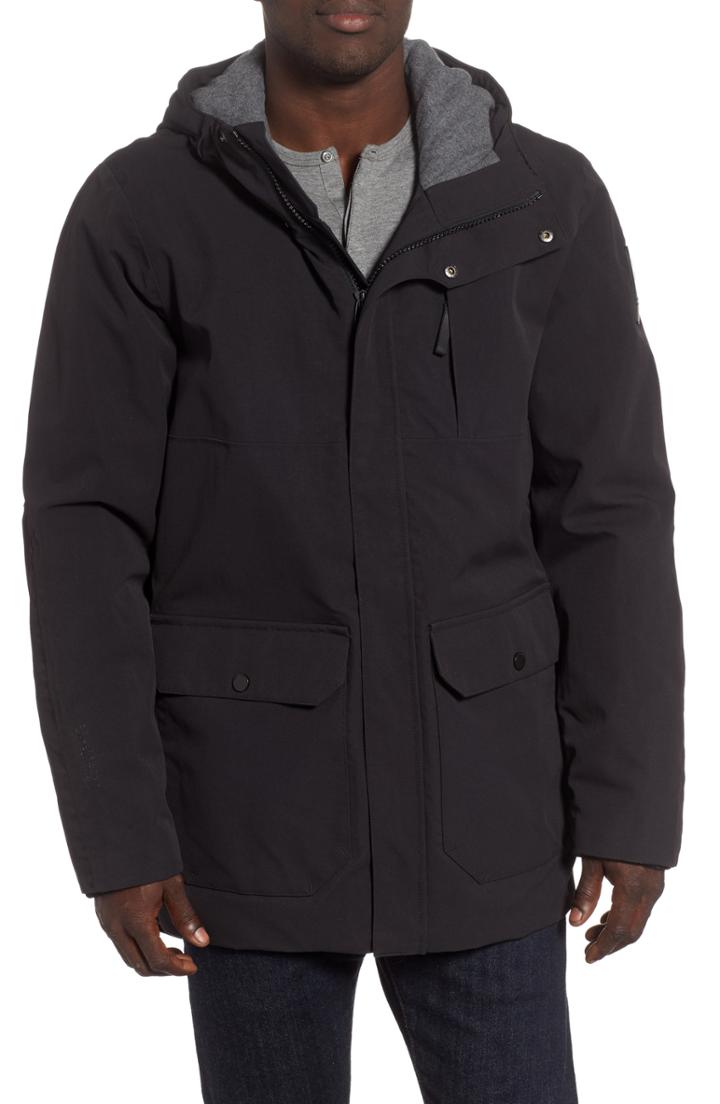Men's Helly Hansen Urban Windproof & Waterproof Primaloft Long Jacket - Black