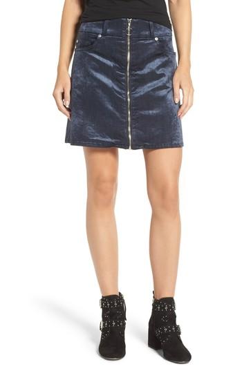 Women's 7 For All Mankind Velvet Miniskirt