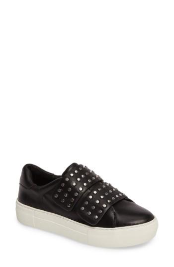 Women's Jslides Accent Slip-on Sneaker M - Black