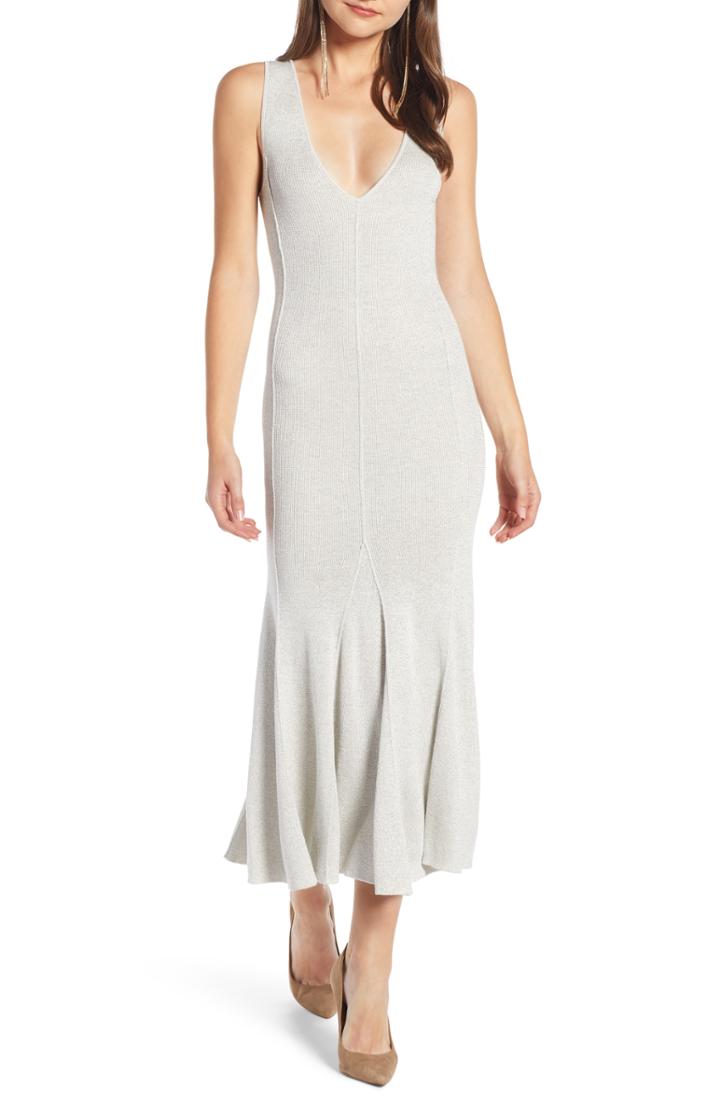 Women's Something Navy Maxi Sweater Dress - Ivory