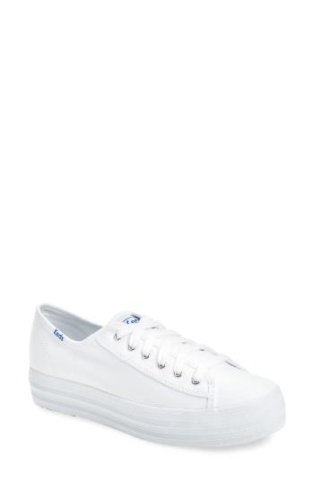 Women's Keds Triple Kick Platform Sneaker .5 M - White
