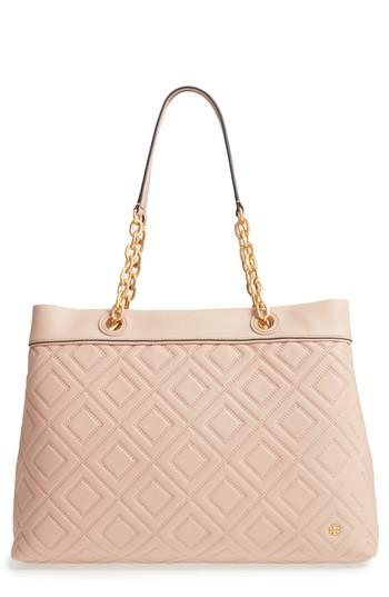 Tory Burch Lousia Lambskin Leather Tote -