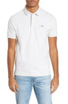 Men's Lacoste Paris Fit Stretch Polo, Size 3(s) - Grey