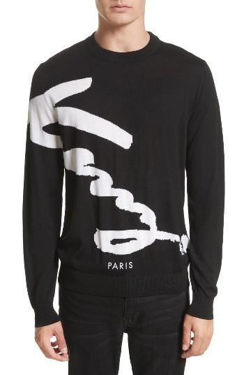 Men's Kenzo 'original Logo' Graphic Sweatshirt - Black