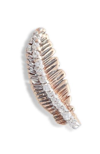 Women's Kismet By Milka Diamond Feather Single Earring
