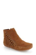 Women's Minnetonka 'willow' Fringe Bootie M - Brown
