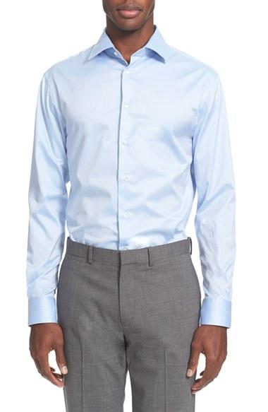 Men's Armani Collezioni Slim Fit Twill Dress Shirt