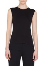 Women's Akris Stretch Silk Sweater - Black