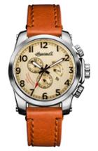 Men's Ingersoll Manning Chronograph Leather Strap Watch, 47mm