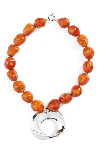 Women's Simon Sebbag Semiprecious Stone Abstract Pendant Necklace
