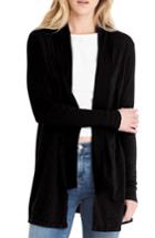 Women's Michael Stars Supima Cotton Cardigan, Size - Black