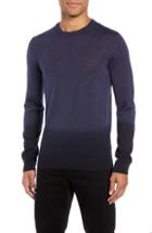 Men's Boss Lapedro Slim Fit Ombre Virgin Wool & Silk Sweater - Blue