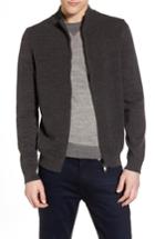 Men's Boss Devino Cotton Zip Jacket, Size - Grey