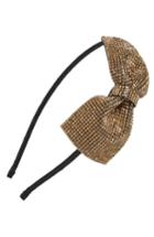 Tasha Sparkle Bow Headband, Size - Metallic
