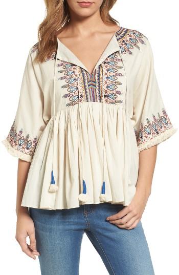 Women's Velvet By Graham & Spencer Kirsty Hume X Velvet Embroidered Blouse