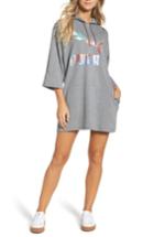 Women's Puma Glam Oversize Hooded Dress - Grey