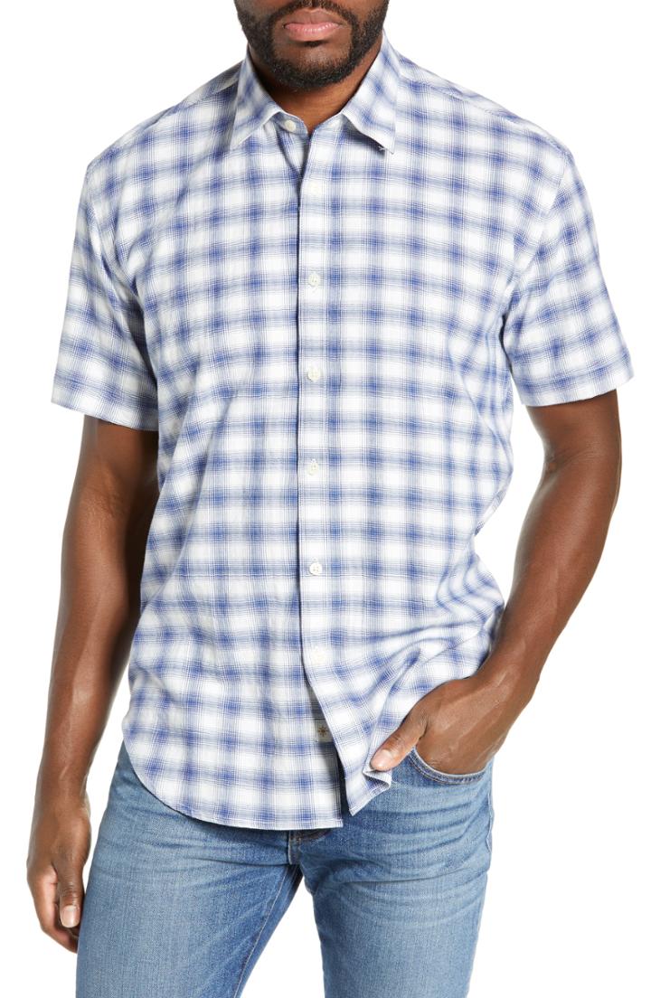 Men's Coastaoro Ralphy Fit Sport Shirt, Size Small - Blue