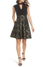 Women's Vince Camuto Ity Jacquard Fit & Flare Dress