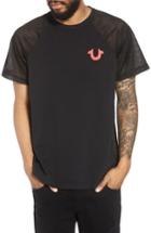 Men's True Religion Brand Jeans Solid Raglan T-shirt - Black