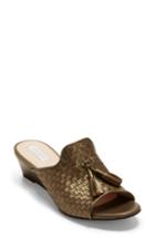 Women's Cole Haan Jagger Wedge Sandal .5 B - Metallic