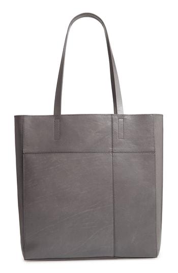 Treasure & Bond Andi Leather Tote - Grey