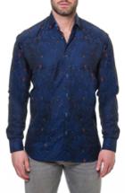 Men's Maceoo Luxor Reaction Slim Fit Sport Shirt (m) - Blue