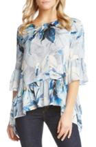 Women's Karen Kane Ruffle Hem Top