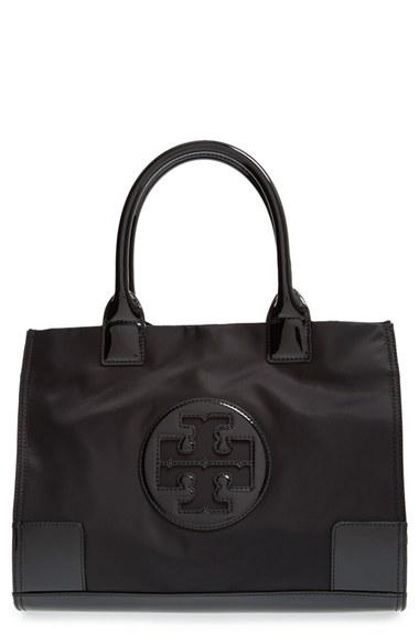 Tory Burch 'mini Ella' Nylon Tote - Black